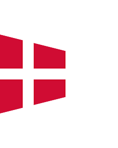 Flag: Danish naval rank flag for the Chief of Squadron
