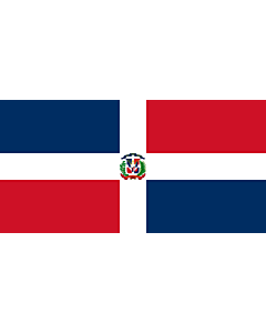 Flag: Naval Ensign of the Dominican Republic