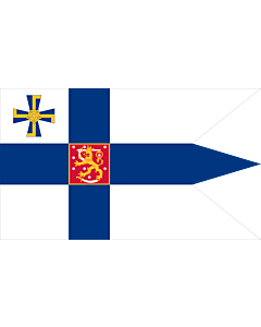 Flag: Swallow-tailed state flag for the president of the Republic of Finland