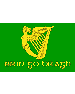 Flag: Erin Go Bragh | Irish nationalist flag   version of Image Erin Go Bragh flag