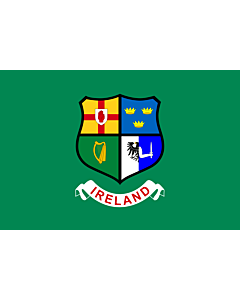 Flag: Ireland hockey team | Field hockey team of Ireland  Four Provinces coat of arms -- Ulster
