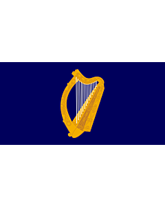 Flag: Presidential Flag of Ireland with alternate official state harp design