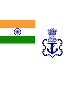 Flag: Naval Ensign of India 2001 04