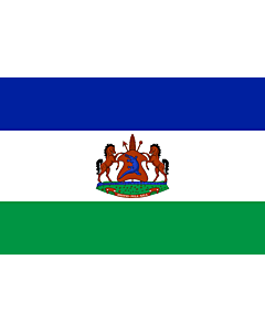 Flag: Royal Standard of Lesotho from October 4, 2006