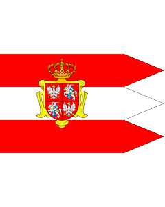 Flag: Royal banner  not a flag  of the Polish-Lithuanian Commonwealth  during the reign of the House of Vasa   1587-1668  but without any symbols of the House of Vasa and Polish-Swedish personal union