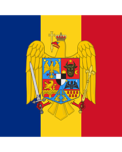 Flag: Standard of Romanian Marshal en Ion Antonescu used on his car in Berlin on November 23 1940, the day he signed the Anti-comintern Pact and Tripartite Pact