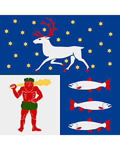 Flag: Västerbotten County
