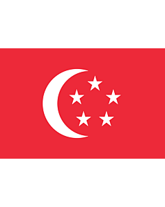 Flag: The standard used by the President of Singapore