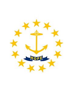 Flag: State of Rhode Island and Providence Plantations