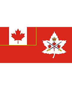 Flag: Canadian Army, adopted in 14 July 2016
