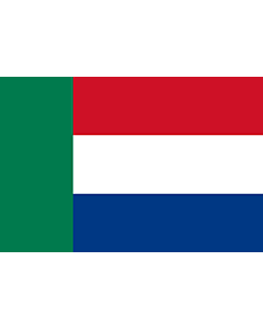 Flag:  Flag of the Transvaal and the South African Republic; the  Vierkleur
