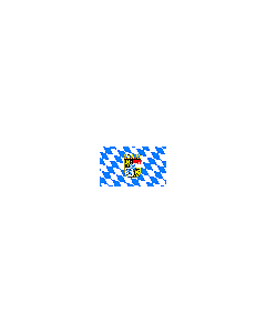 Flag: Bavaria lozenges with emblem