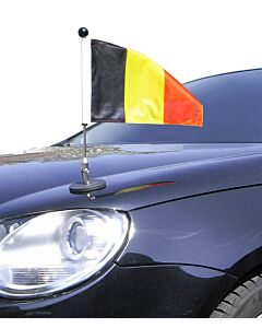  Magnetic Car Flag Pole Diplomat-1 Belgium