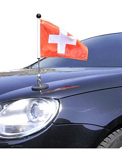  Magnetic Car Flag Pole Diplomat-1 Switzerland