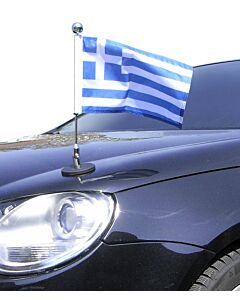  Magnetic Car Flag Pole Diplomat-1-Chrome Greece